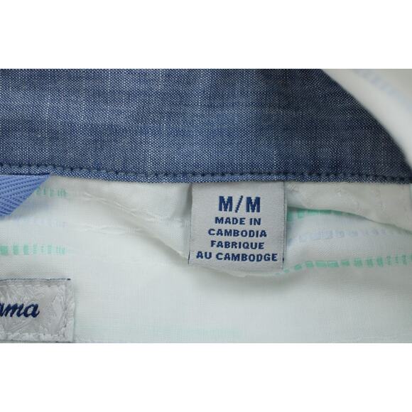 Tommy Bahama Shirt Mens Medium Cotton Blend Long Sleeve Button Up - Picture 5 of 8